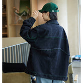 Unisex Jacket Vintage Denim Jacket Loose Denim Jacket